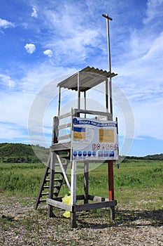 Old wooden tower rescue