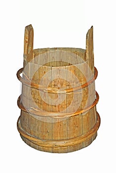 An old wooden tub