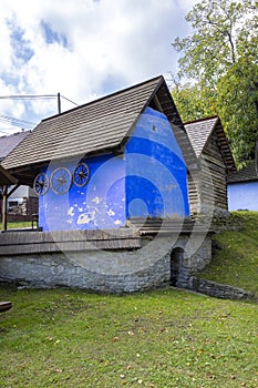 Old wooden village house, Hervartov near Bardejov, Slovakia