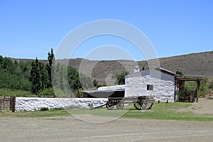 Old wooden wagon on a Karoo farm