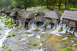 Old wooden water mills, Jajce (Bosnia and Herzegovina) photo