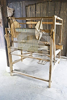 Old Wooden Weaving Machine
