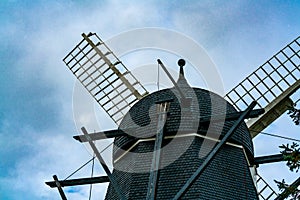 Old wooden wind mill