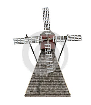 Old Wooden Windmill