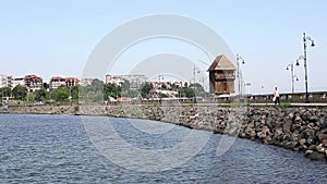 Old wooden windmill Nessebar