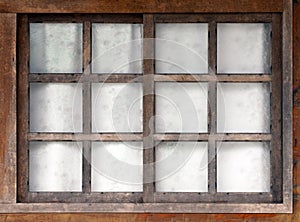 Old wooden window