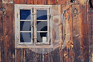 Old wooden window