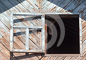 Old wooden window