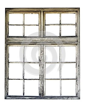 Old wooden window