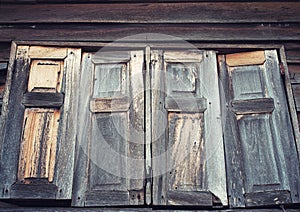 Old wooden windows