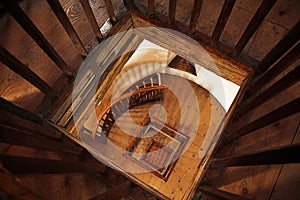 Old woody stairs photo