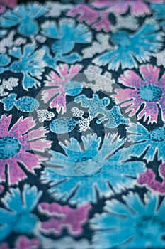 Old woolen textile, colored fabric