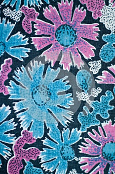 Old woolen textile, colored fabric