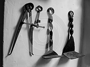 Old work tools
