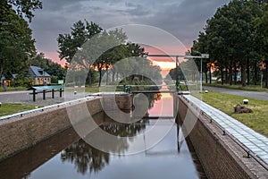 Old working Sluice on frisian Turfroute