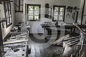 Old workshop interior