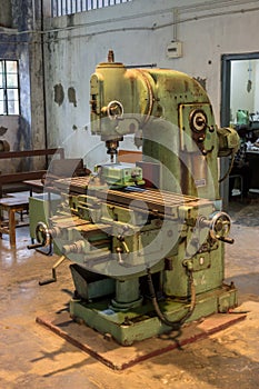 Old workshop machinery, drill