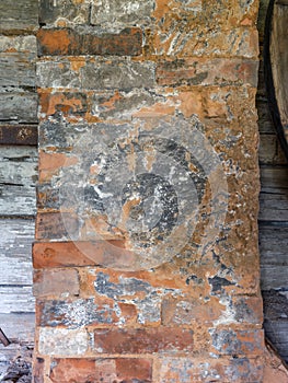 Old workshop smith details with rusty tools and stone walls