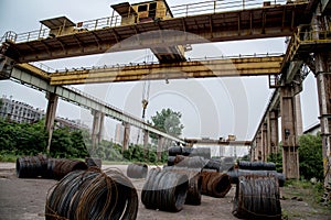 Old workshop of a steel plant