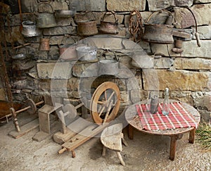 Old-world folk area from Bulgaria photo