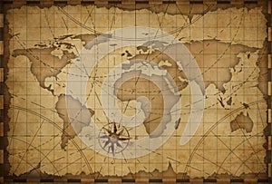 Old world map background