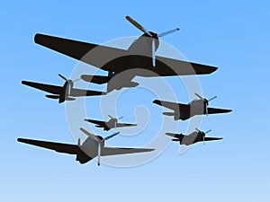 Old World War II Plane