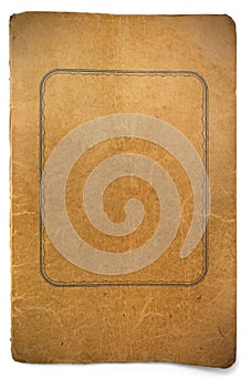 Old worn book cover