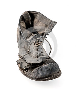 Old worn boot