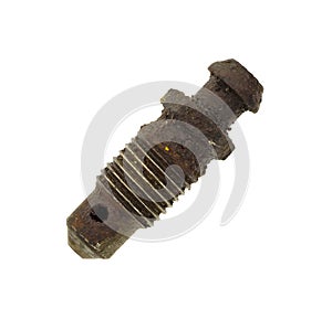 Old worn brake bleed