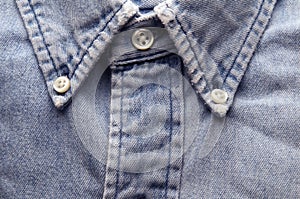 Old worn denim shirt