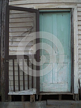 Old worn door