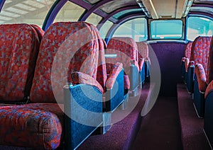 Old Worn Out Bus Seats