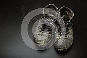 Old worn out shoes