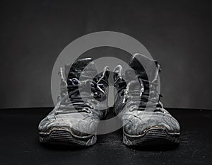 Old worn out shoes