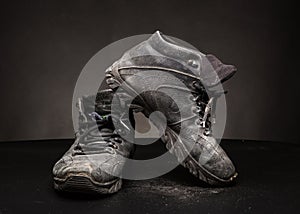 Old worn out shoes