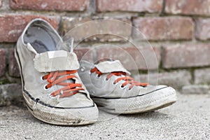 Old Worn Sneakers