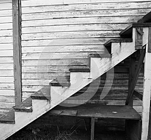 Old Worn Wood Staircase