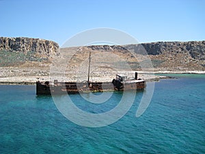 Old Wreck Crete, Greece