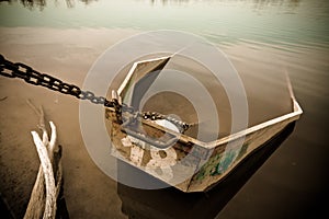 Old wrecked boat