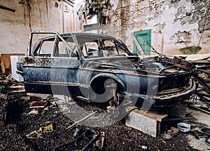 Old wrecked car