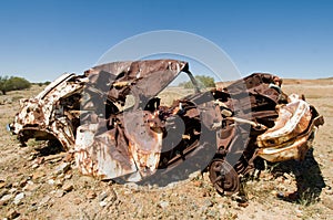 Old wrecked car in Outback Australia