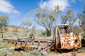 Old wrecked truck in Outback Australia