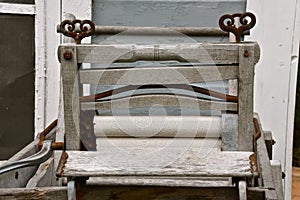 Old wringer washing machine