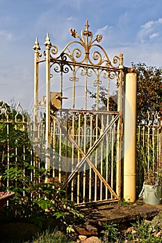 Old wrought gate to a garden