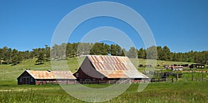 Old Wyoming Ranch with Rustic Barn