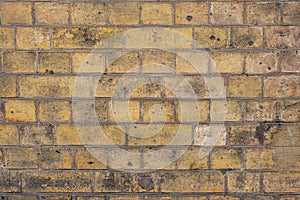 Old yellow Brick wall. brick wall, masonry texture, brickwork pattern background