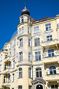 Old yellow building seen in Berlin