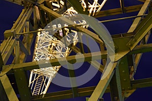 Old yellow cranes in Puerto Madero, Buenos Aires