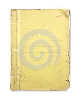 Old yellow folder. photo