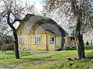 Old yellow home, Lithuania